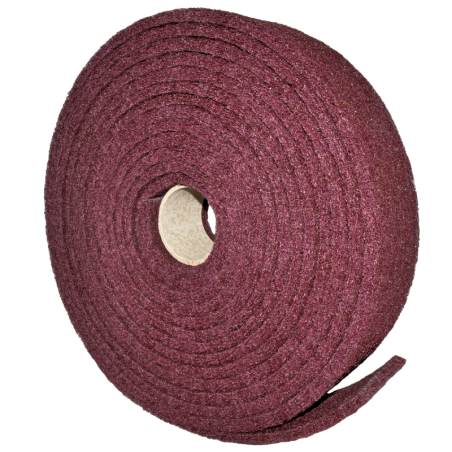 Rollo de fibra de 100 x 10,000 m de óxido de aluminio - grano medio para dar acabado.
