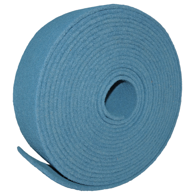 Rollo de fibra de 100 x 10,000 m de óxido de aluminio - grano muy fino para dar acabado.