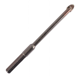 Broca Premium de 1/4 x 4 Pulgadas para perforar vidrio, azulejo y materiales cerámicos.