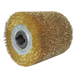 Cepillo de acero latonado de 4 x 4 x 3/4 Pulgadas