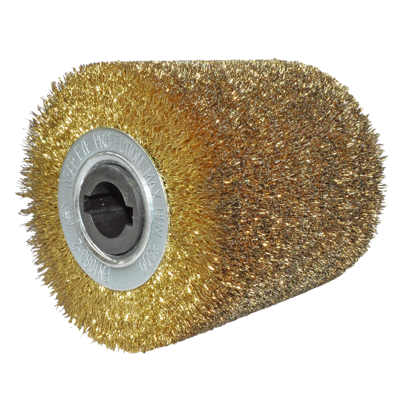 Cepillo de acero latonado de 4 x 4 x 3/4 Pulgadas