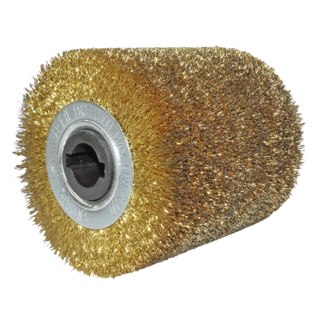 Cepillo de acero latonado de 4 x 4 x 3/4 Pulgadas