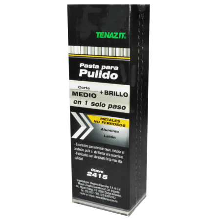 Pasta de pulido para aluminio y metales no ferrosos.