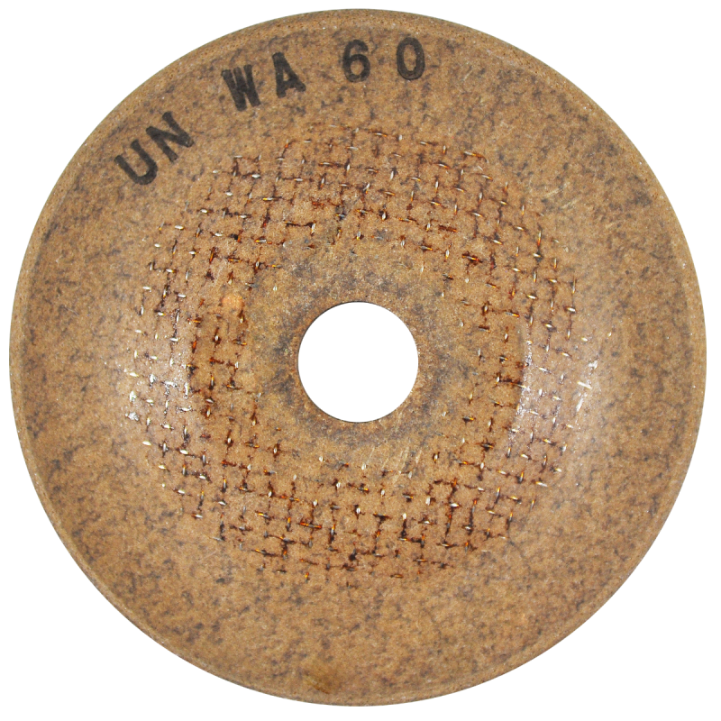 Disco abrasivo flexible de 2 1/4 x 1/8 x 3/8 Pulgadas - Grano 60 para rebabeo y pulido.