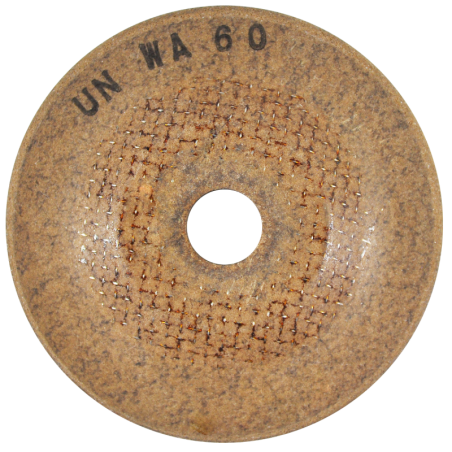 Disco abrasivo flexible de 2 1/4 x 1/8 x 3/8 Pulgadas - Grano 60 para rebabeo y pulido.