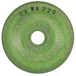 Disco abrasivo flexible de 2 1/4 x 1/8 x 3/8 Pulgadas - Grano 220 para pulido.