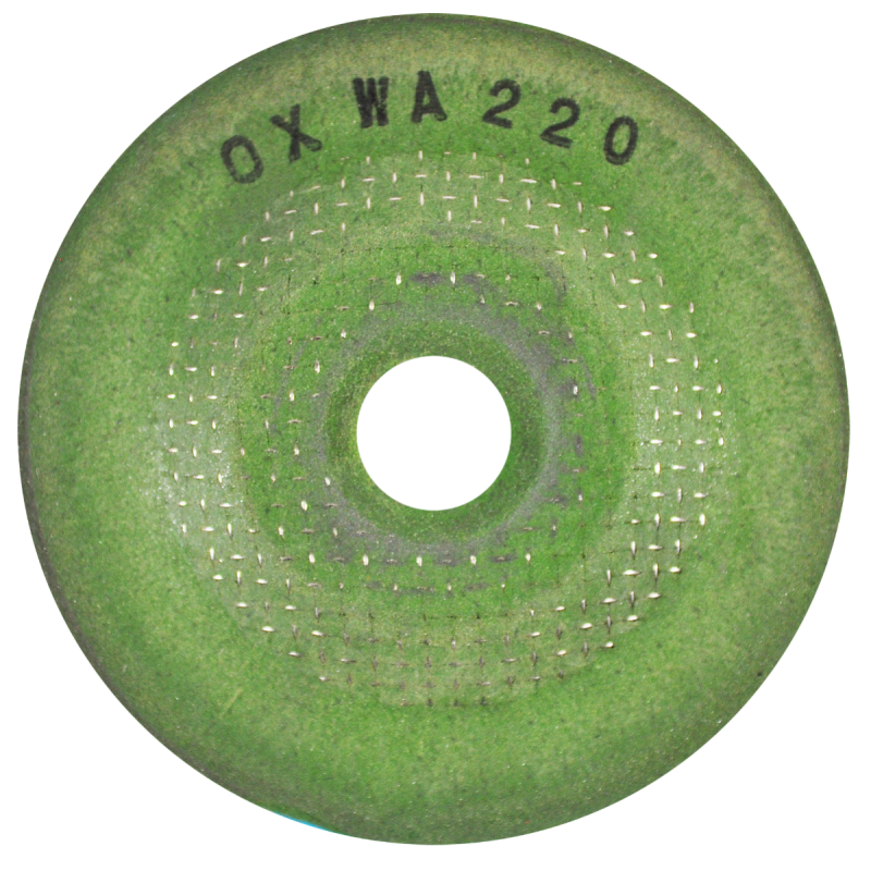 Disco abrasivo flexible de 2 1/4 x 1/8 x 3/8 Pulgadas - Grano 220 para pulido.