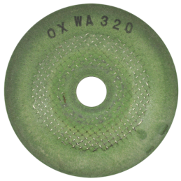 Disco abrasivo flexible de 2 1/4 x 1/8 x 3/8 Pulgadas - Grano 320 para pulido.