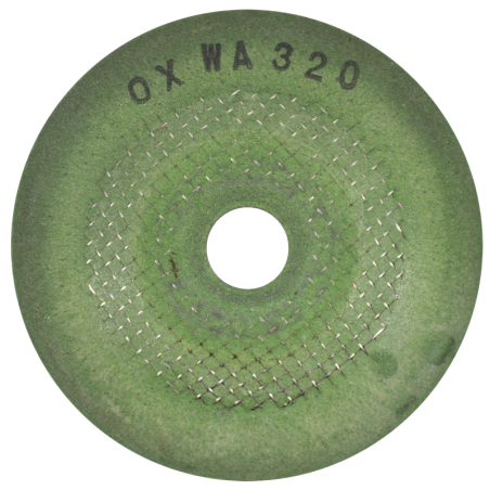 Disco abrasivo flexible de 2 1/4 x 1/8 x 3/8 Pulgadas - Grano 320 para pulido.