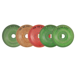 Juego con discos abrasivos flexibles de 2 1/4 x 1/8 x 3/8 Pulgadas - Granos 60, 80, 120, 220 & 320 para rebabeo y pulido.