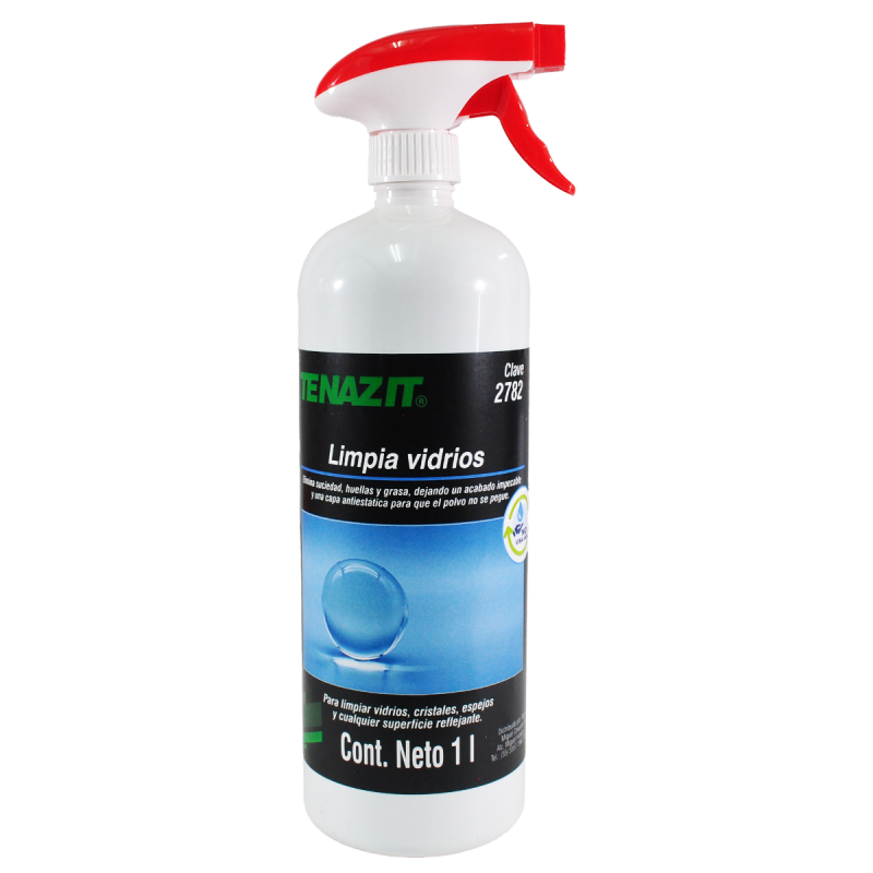 Producto ecológico para limpieza de vidrios sin utilizar agua.