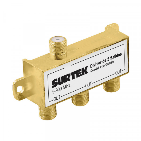 153207 SURTEK Divisor coaxial 1 entrada 3 salidas Surtek | DIHERESA