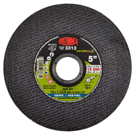 Disco para corte de inox y metal de 5 x 0.040 x 7/8 Pulgadas