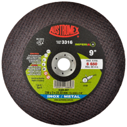 Disco para corte de inox y metal de 9 x 5/64 x 7/8 Pulgadas