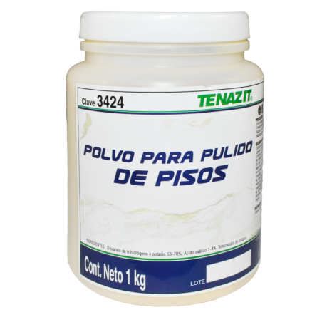 Polvo para pulir sobre mármol.