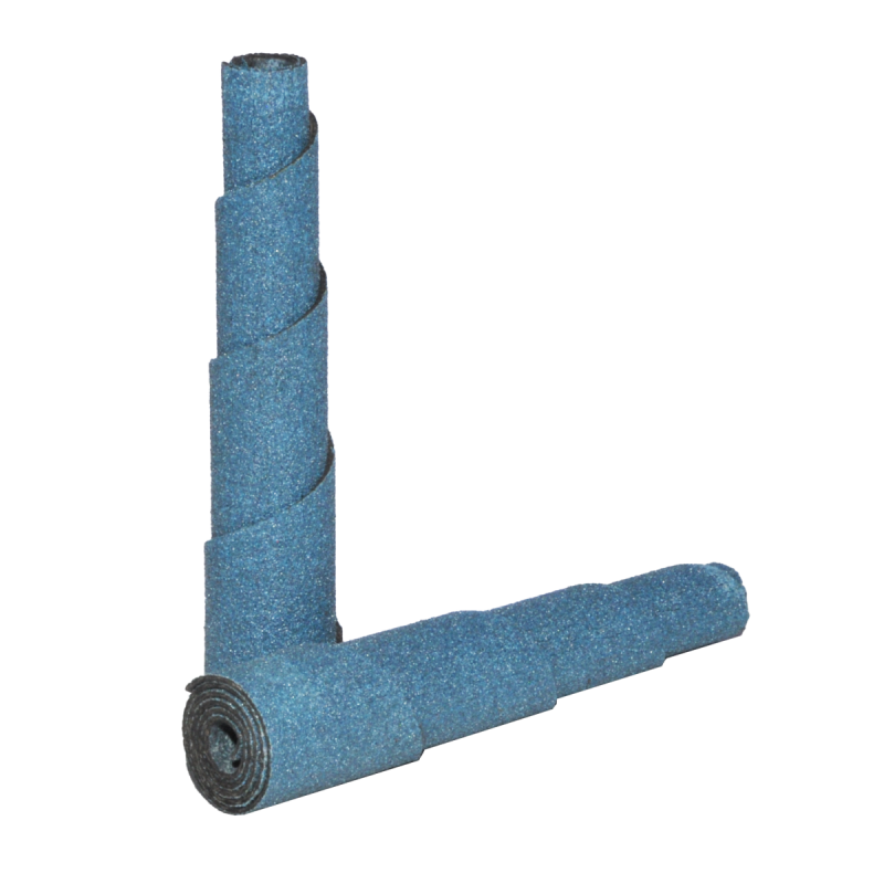 Cartucho de lija cónico de 3/8 x 2 x 1/8 Pulgadas de Zirconio - Grano 240