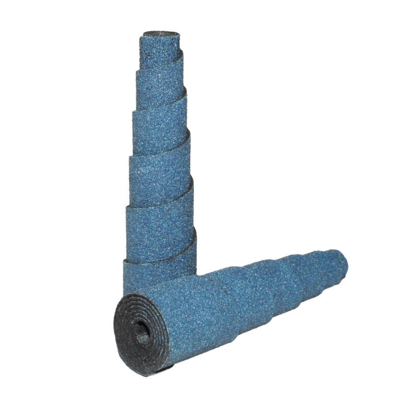 Cartucho de lija cónico de 1/2 x 2 x 1/8 Pulgadas de Zirconio - Grano 180