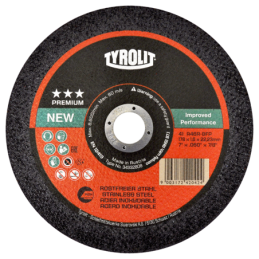 Disco de corte de 7 x 1/16 x 7/8 Pulgadas para acero inoxidable