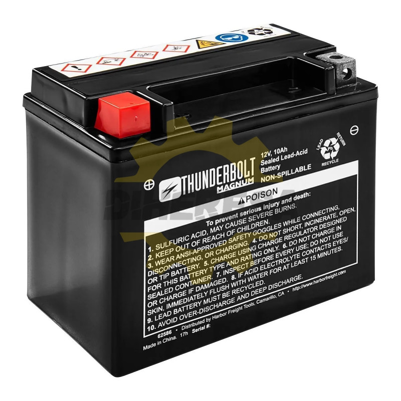 THUNDERBOLT MAGNUM 62586 Batería AGM de 12 V y 160 CCA