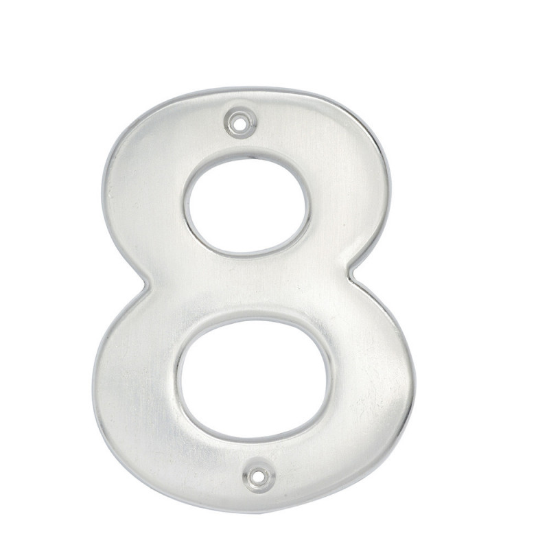 L608C LOCK Numero 8 bold 4" cromo satinado Lock | DIHERESA