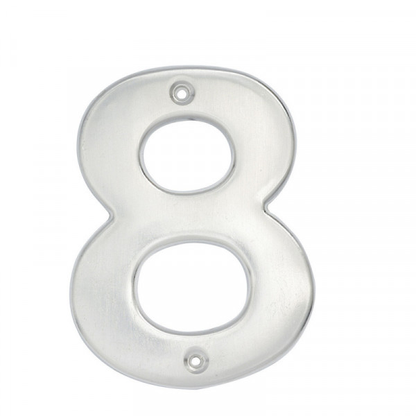 L608C LOCK Numero 8 bold 4" cromo satinado Lock | DIHERESA