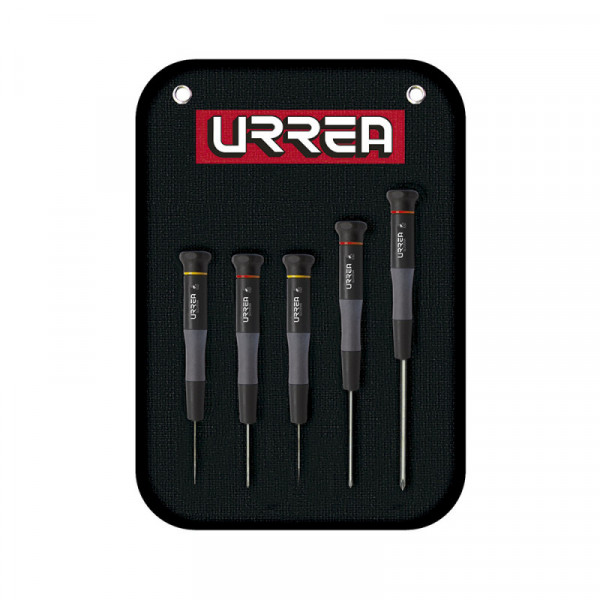 9500BC URREA Juego de destornilladores ESD Plana y Phillips 5 piezas estuche lona Urrea | DIHERESA