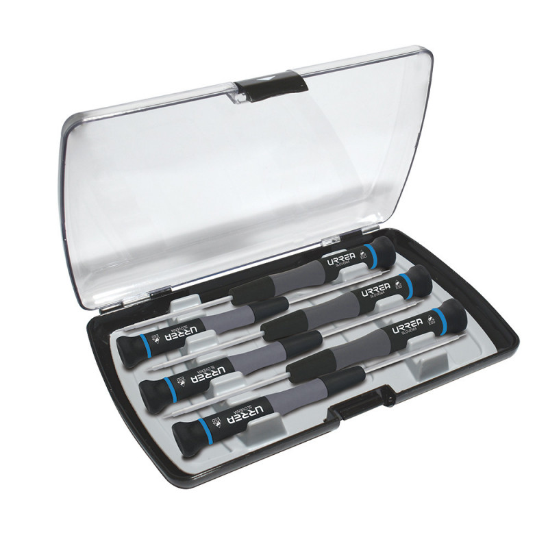 9501BT URREA Juego de Destornilladores ESD Torx6 piezas caja plástica Urrea | DIHERESA 9501BT URREA Juego de Destornilladores ESD Torx6 piezas caja plástica Urrea | DIHERESA