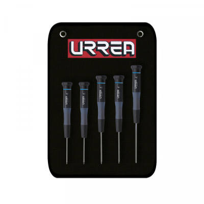 9500BT URREA Juego de Destornilladores ESD Torx5 piezas estuche lona