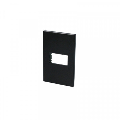 P600N SURTEK Placa para 1 módulo 1/3 color negro
