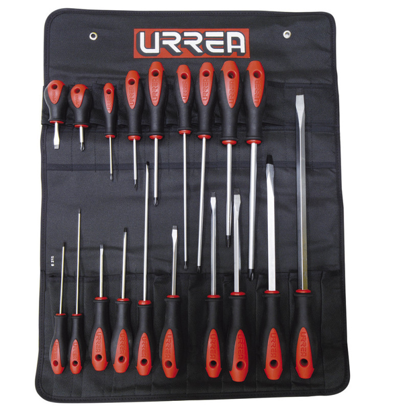 8600E URREA Juego de 19 destornilladores bimaterial combinado Urrea | DIHERESA 8600E URREA Juego de 19 destornilladores bimaterial combinado Urrea | DIHERESA