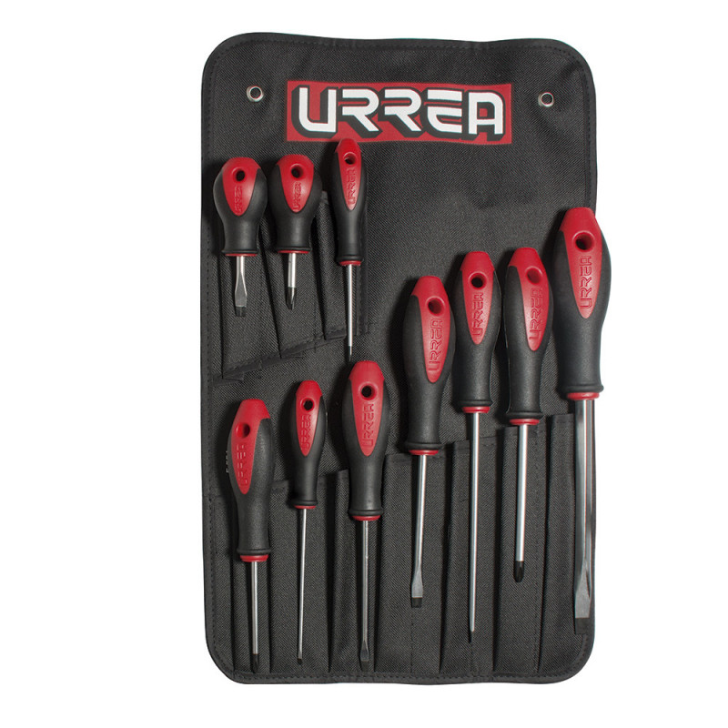 8600F URREA Juego de 10 destornilladores bimaterial combinado Urrea | DIHERESA 8600F URREA Juego de 10 destornilladores bimaterial combinado Urrea | DIHERESA