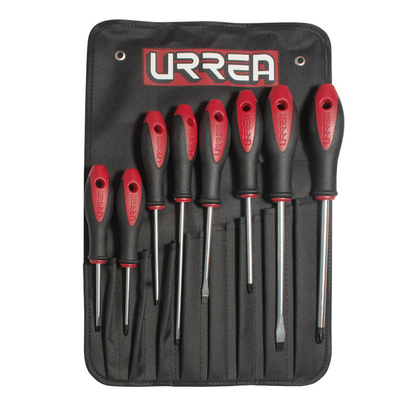 8600D URREA Juego de 8 destornilladores bimaterial combinado Urrea | DIHERESA 8600D URREA Juego de 8 destornilladores bimaterial combinado Urrea | DIHERESA