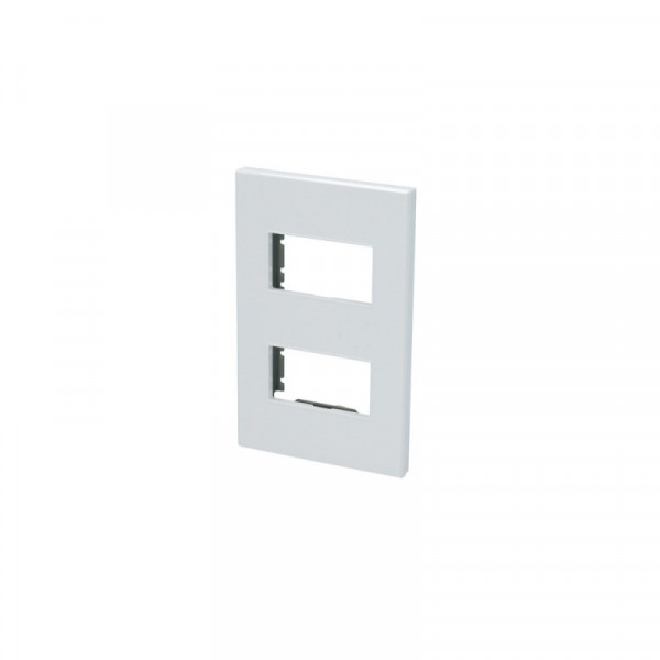 P602B SURTEK Placa para 2 módulos 1/3 color blanco Surtek | DIHERESA