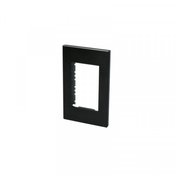 P603N SURTEK Placa para 1 módulo 1/1 color negro Surtek | DIHERESA
