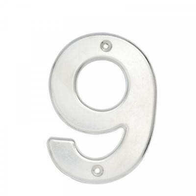 L609C LOCK Numero 9 bold 4  pulgadas  cromo satinado