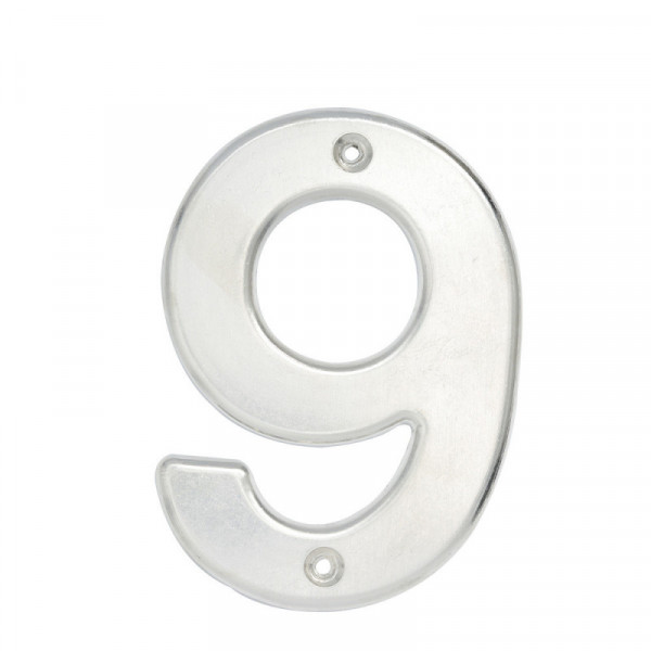 L609C LOCK Numero 9 bold 4" cromo satinado Lock | DIHERESA