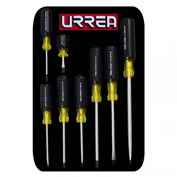 9400D URREA Juego de 8 destornilladores cushion grip combinado Urrea | DIHERESA