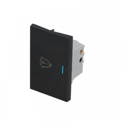 P604N SURTEK Switch para timbre color negro Surtek | DIHERESA
