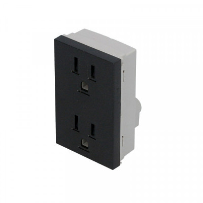 P612N SURTEK Contacto dúplex 1/1 color negro Surtek | DIHERESA