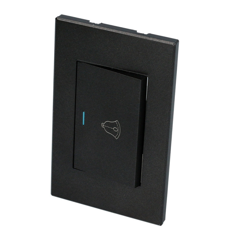 P618N SURTEK Placa con Timbre 1/1 color negro Surtek | DIHERESA P618N SURTEK Placa con Timbre 1/1 color negro Surtek | DIHERESA