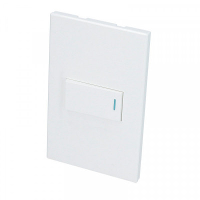 P619B SURTEK Placa con 1 Switch 1/3 color blanco Surtek | DIHERESA