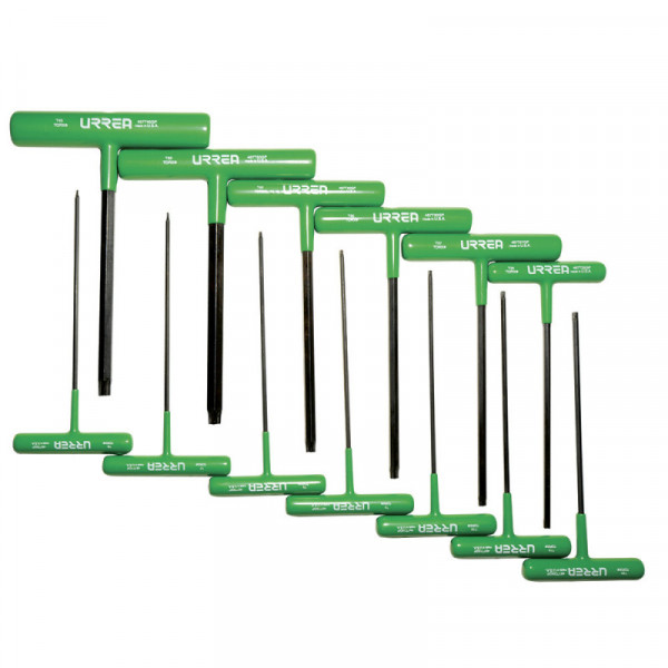 49668TGP URREA Juego de 13 llaves hexagonales"T" ergonómicas Torx 6" Urrea | DIHERESA