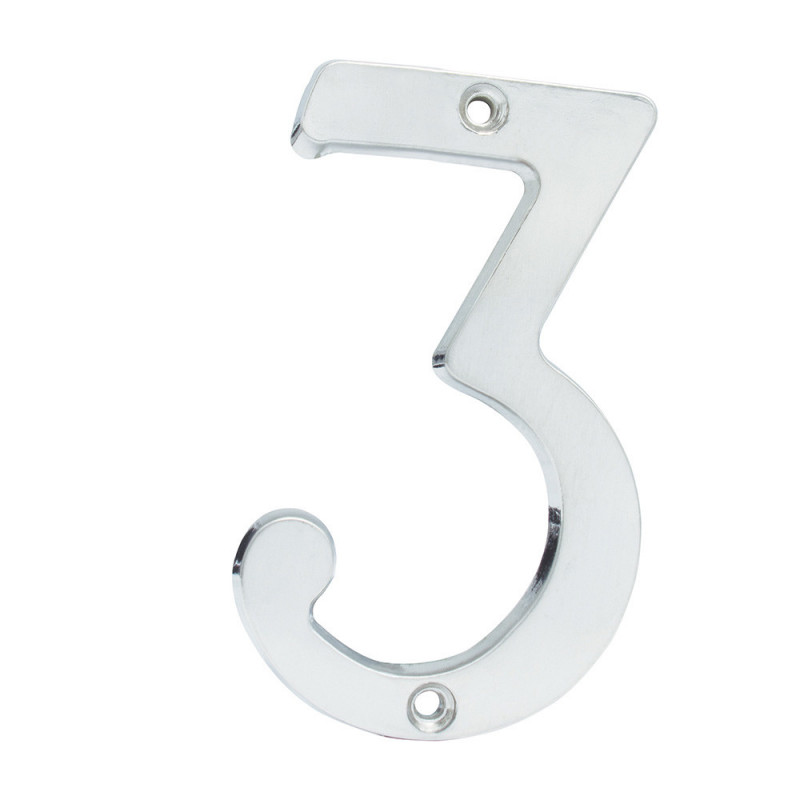 L6803CS LOCK Numero 3 slim 4" cromo satinado Lock | DIHERESA
