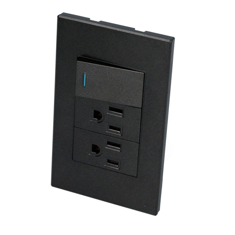 P625N SURTEK Placa con 1 Switch 2 Contactos 1/3 color negro Surtek | DIHERESA P625N SURTEK Placa con 1 Switch 2 Contactos 1/3 color negro Surtek | DIHERESA