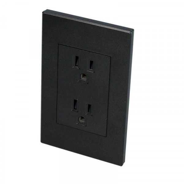 P627N SURTEK Placa con Contacto Dúplex color negro Surtek | DIHERESA