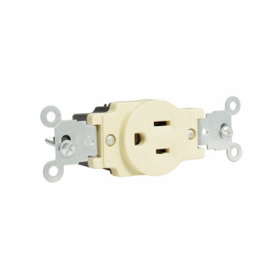 136401 SURTEK Contacto sencillo aterrizado tapa marfil base negra 15A 127V Surtek | DIHERESA