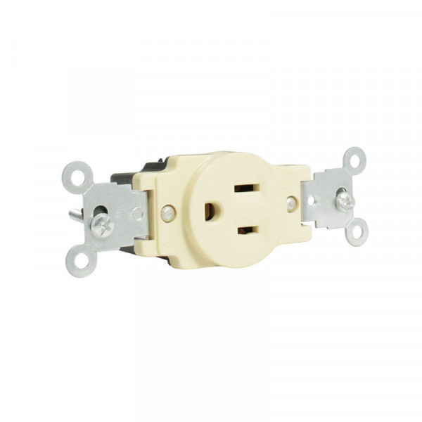 136401 SURTEK Contacto sencillo aterrizado tapa marfil base negra 15A 127V Surtek | DIHERESA