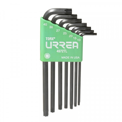 4972TL URREA Juego de 7 llaves hexagonales"L" Torx larga rack Urrea | DIHERESA