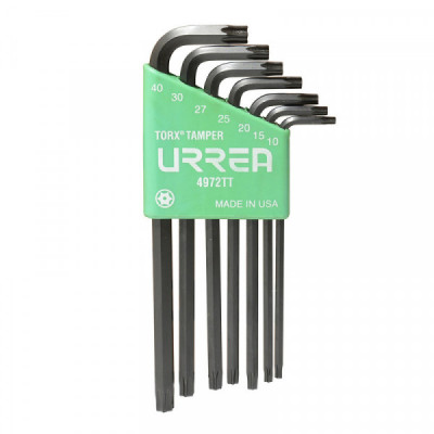 4972TT URREA Juego de 7 llaves hexagonales"L" Torx tper rack Urrea | DIHERESA