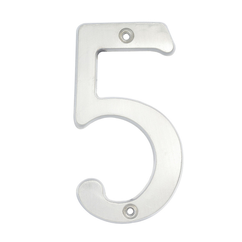 L6805CS LOCK Numero 5 slim 4" cromo satinado Lock | DIHERESA